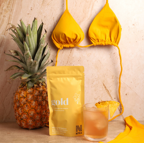 Te Cúrcuma con Jamaica - Gold Diurético⎜ Ntea