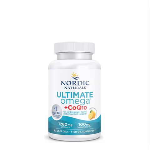 Ultimate Omega +CoQ10 1280mg Omega 3 + 100mg CoQ10⎜Nordic