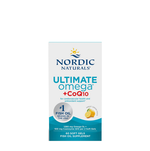 Ultimate Omega +CoQ10 1280mg Omega 3 + 100mg CoQ10⎜Nordic