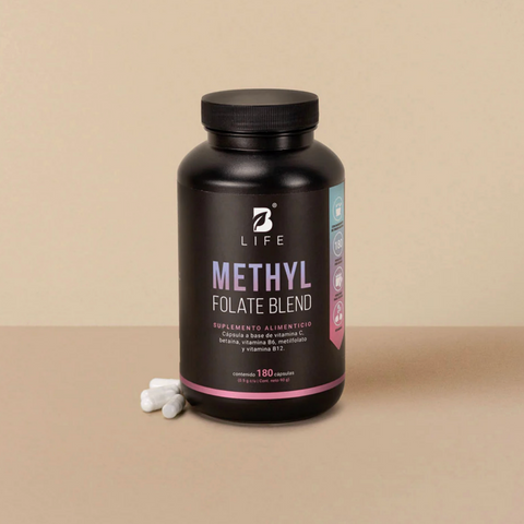 Methyl Folate Blend Mezcla a base de Metilfolato, Vitamina C, Vitamina B6 y B12  | Blife