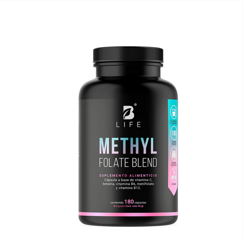 Methyl Folate Blend Mezcla a base de Metilfolato, Vitamina C, Vitamina B6 y B12  | Blife