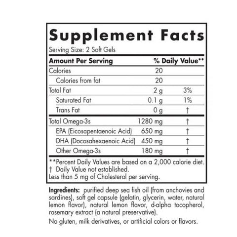 Ultimate Omega 3 1280mg⎜ Nordic Naturals