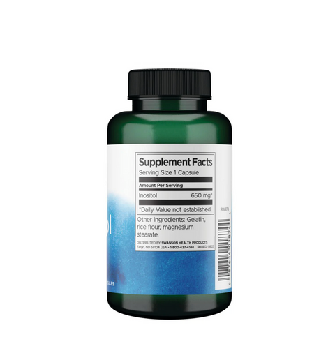Inositol - 650 mg 100 Cápsulas ⎜Swanson