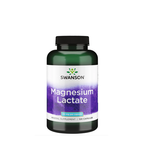 Magnesio (lactato) 84 mg 120 cápsulas ⎜ Swanson