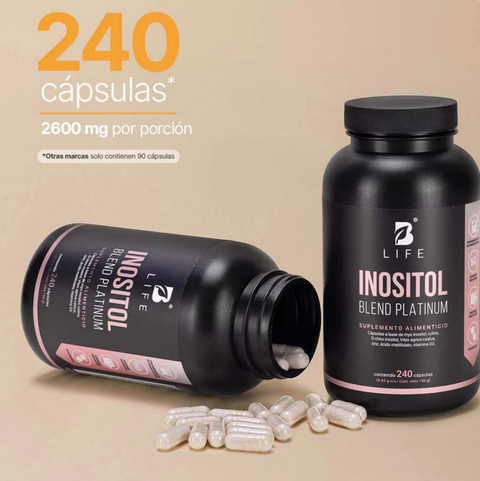 Inositol Blend Platinum  Mezcla de Myo inositol, Colina, Ácido metilfolato y Otros | Blife