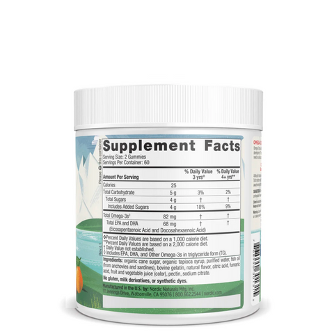 Omega-3 Gummies Gomitas con Omega 3 ⎜ Nordic